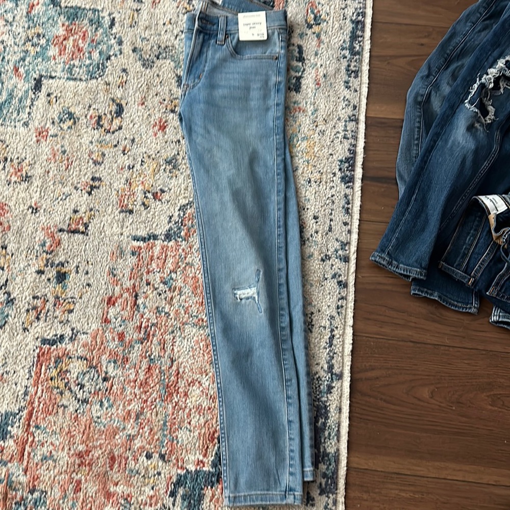 9/10 long super skinny jeans